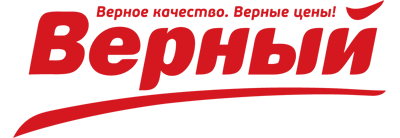 Логотип сеть магазинов Верный